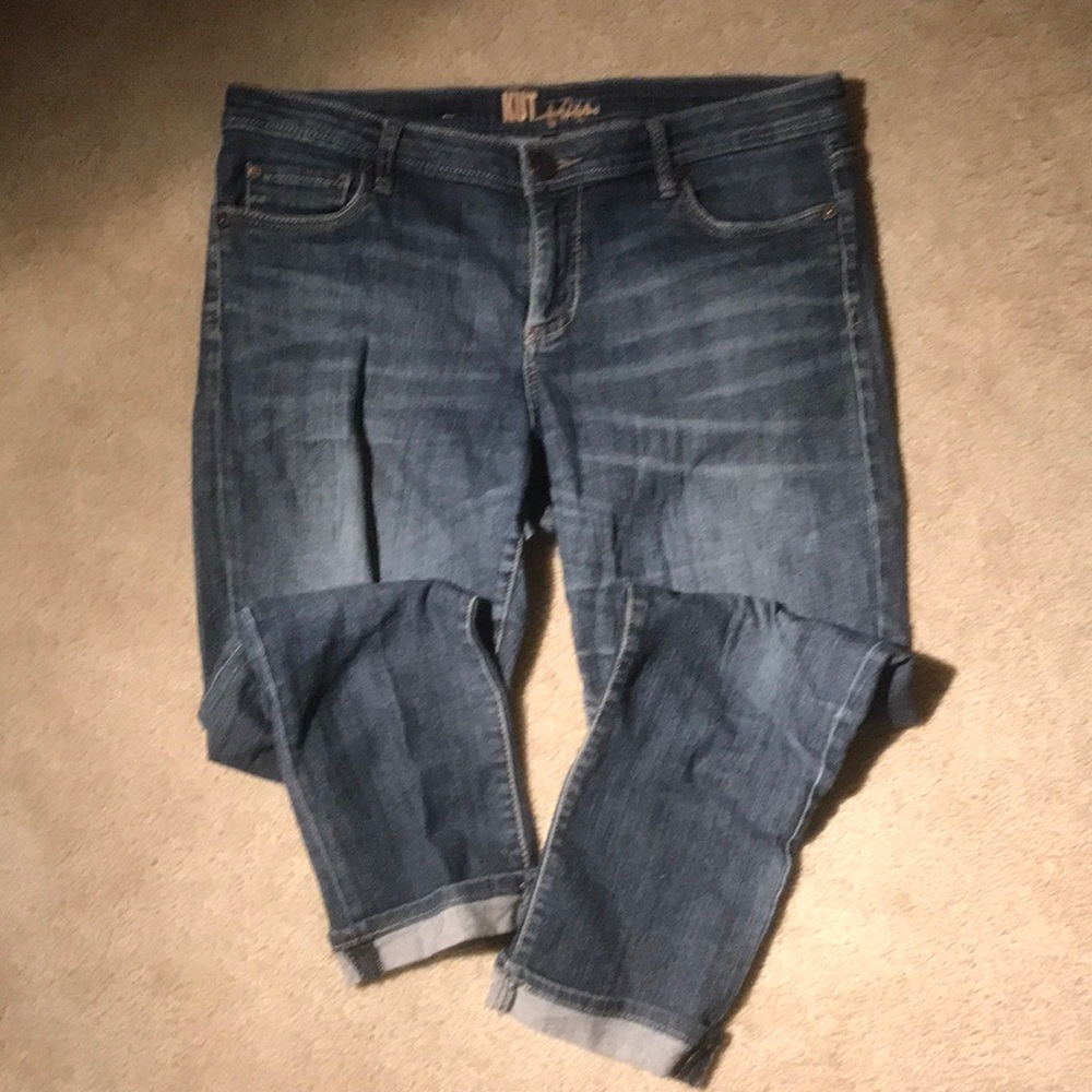 Kut from the Kloth cropped jeans. Size 12